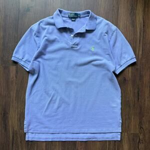 Polo Ralph Lauren Purple Polo Shirt – Neon Green Pony Logo Short Sleeve Men’s L